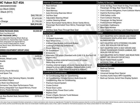 Used 2022 GMC Yukon SLT w/ SLT Premium Package RWD image 3