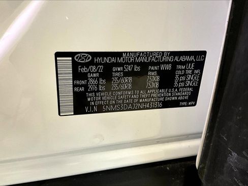 Used 2022 Hyundai Santa Fe SEL w/ Convenience + Premium Package AWD/4WD image 19