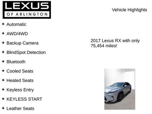 Used 2017 Lexus RX 350 AWD w/ Premium Package image 8