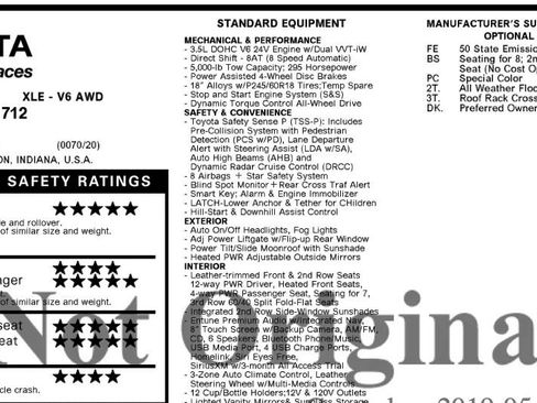 Used 2019 Toyota Highlander XLE AWD/4WD image 2