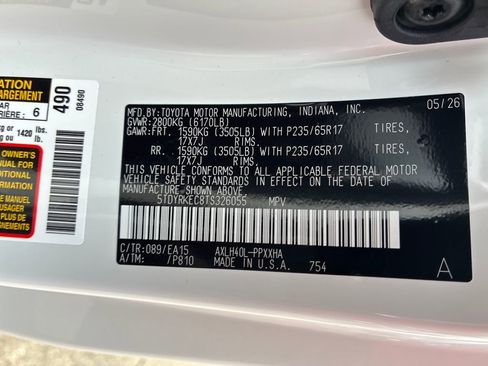 New 2026 Toyota Sienna XLE FWD image 50
