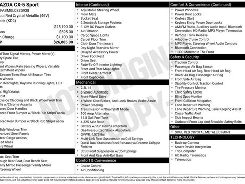 Used 2020 MAZDA CX-5 Sport image 27