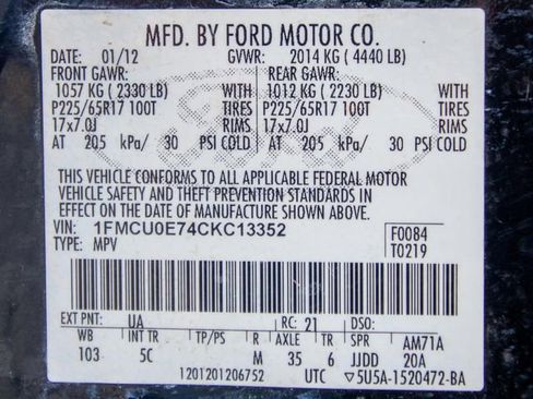 Used 2012 Ford Escape Limited FWD image 25