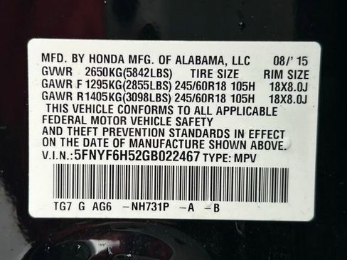 Used 2016 Honda Pilot EX-L image 15