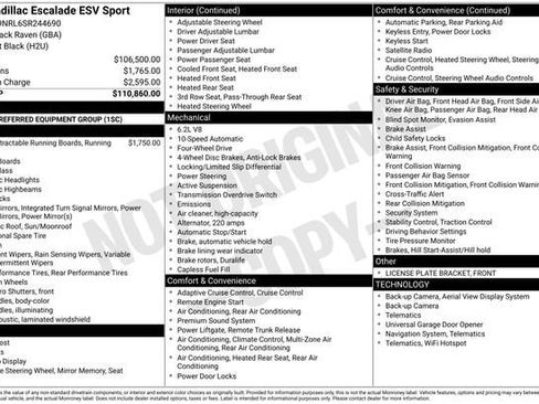 Certified 2025 Cadillac Escalade ESV Sport AWD/4WD image 34