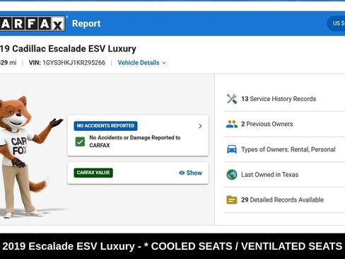 Used 2019 Cadillac Escalade ESV Luxury RWD image 9