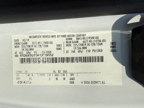 Used 2019 Ford F550 2WD SuperCab Super Duty image 59