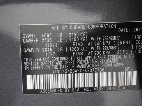 Used 2019 Subaru Outback 2.5i Premium image 28