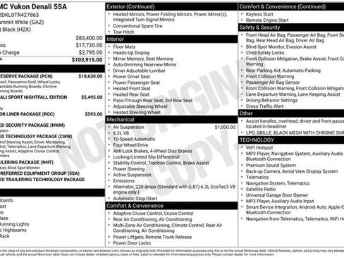 New 2026 GMC Yukon Denali w/ Denali Reserve Package AWD/4WD image 3