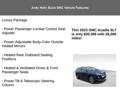 Used 2023 GMC Acadia SLT w/ Preferred Package image 8