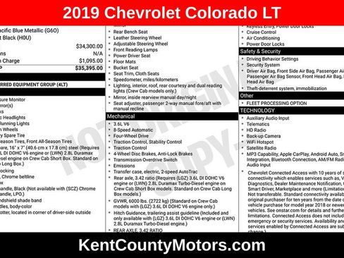 Used 2019 Chevrolet Colorado LT AWD/4WD image 1
