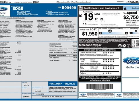 Used 2017 Ford Edge SEL w/ Equipment Group 201A AWD/4WD image 56