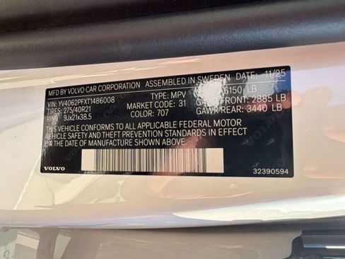 New 2026 Volvo XC90 B6 Ultra w/ Protection Package AWD/4WD image 21