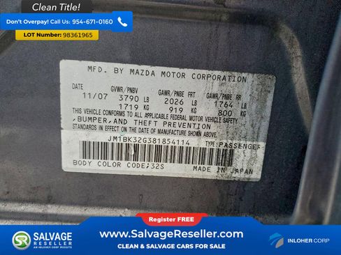 Used 2008 MAZDA MAZDA3 i Touring image 16