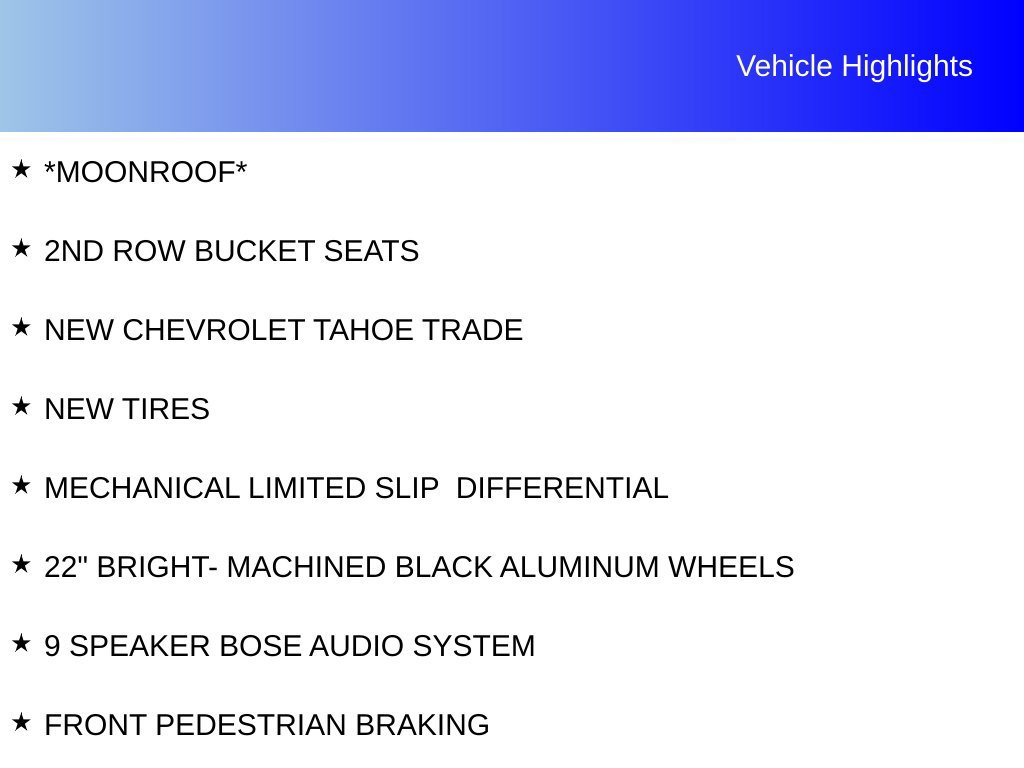 Used 2024 Chevrolet Tahoe RST w/ Luxury Package RWD image 7