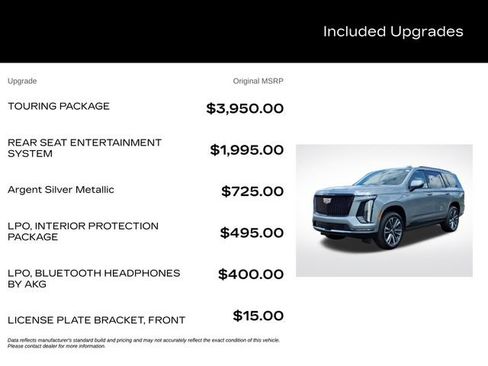 New 2026 Cadillac Escalade Sport w/ Touring Package AWD/4WD image 3