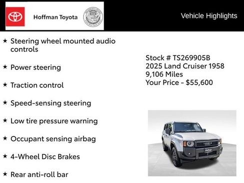 Certified 2025 Toyota Land Cruiser 1958 AWD/4WD image 22