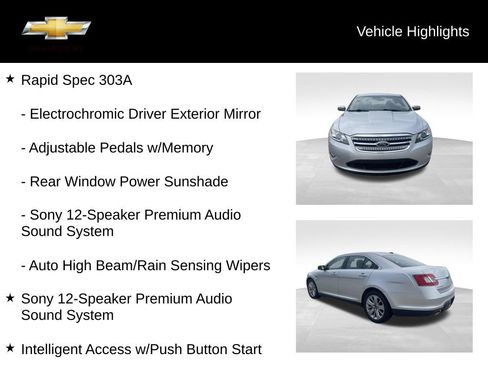 Used 2011 Ford Taurus Limited w/ 303A Rapid Spec Order Code AWD/4WD image 19