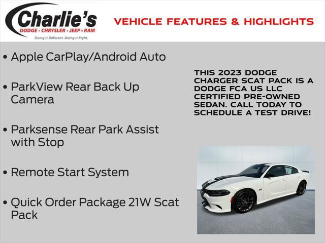 Certified 2023 Dodge Charger Scat Pack w/ Plus Group RWD image 7
