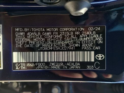 Certified 2024 Toyota Corolla LE FWD image 22