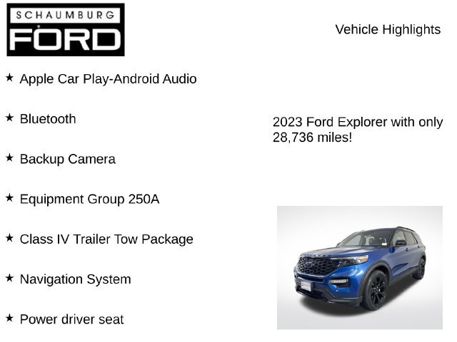 Used 2023 Ford Explorer ST-Line w/ Class IV Trailer Tow Package AWD/4WD image 8