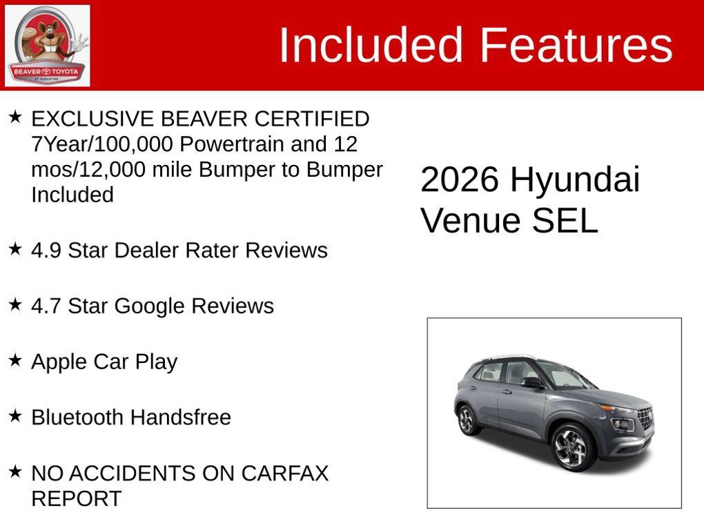 Used 2026 Hyundai Venue SEL FWD image 4