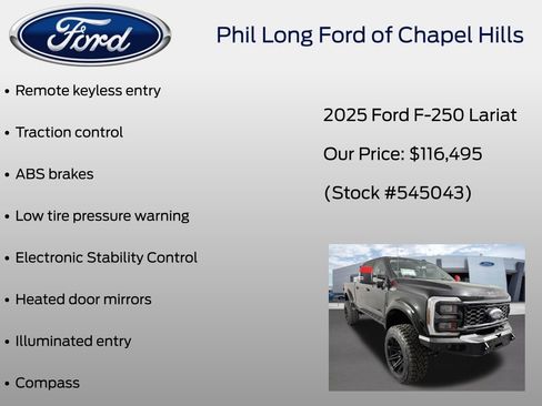 New 2025 Ford F250 Lariat w/ Lariat Ultimate Package AWD/4WD image 8