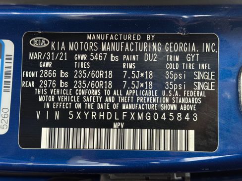 Used 2021 Kia Sorento EX AWD/4WD image 42