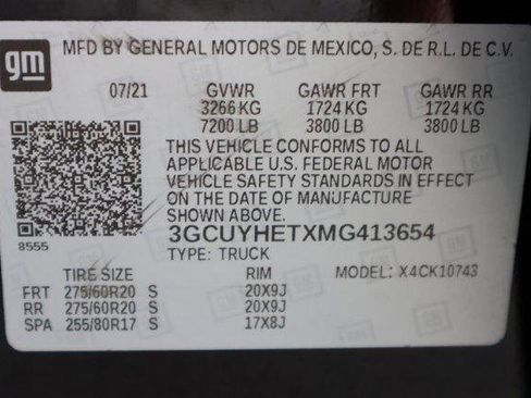 Certified 2021 Chevrolet Silverado 1500 High Country w/ Z71 Off-Road Package image 34