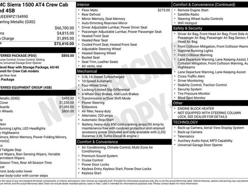 Used 2023 GMC Sierra 1500 AT4 w/ AT4 Preferred Package AWD/4WD image 62