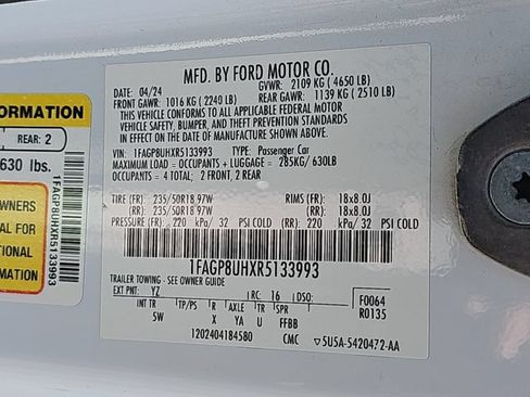 Certified 2024 Ford Mustang Premium RWD image 35