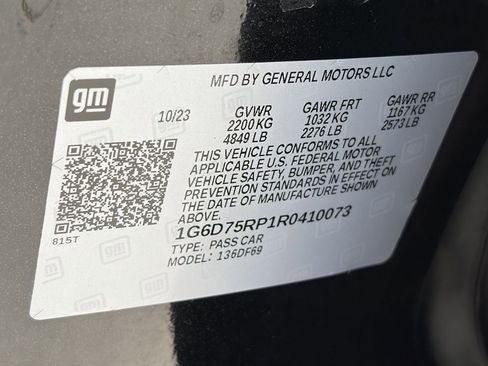 Certified 2024 Cadillac CT4 V Blackwing w/ Driver Assist Package RWD image 34