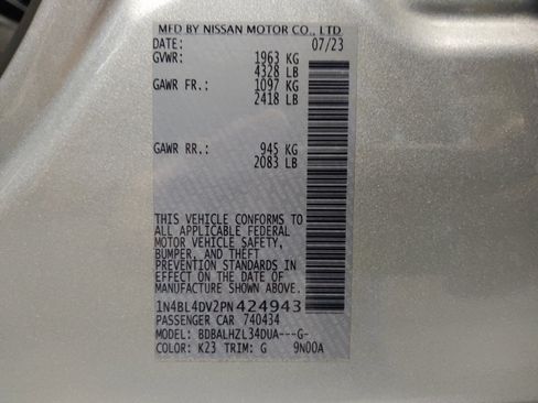 Used 2023 Nissan Altima 2.5 SV FWD image 33