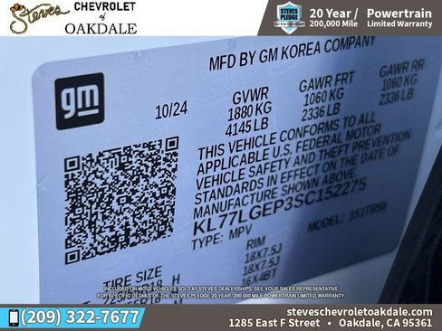 Certified 2025 Chevrolet Trax RS w/ Sunroof Package image 35