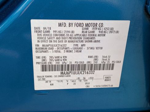 Used 2018 Ford EcoSport SE AWD/4WD image 33