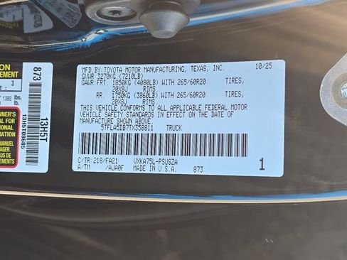 Used 2026 Toyota Tundra SR5 w/ SX Package AWD/4WD image 35