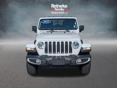 Used 2021 Jeep Wrangler Unlimited Sahara w/ Uconnect 4C Nav & Sound Group AWD/4WD image 2