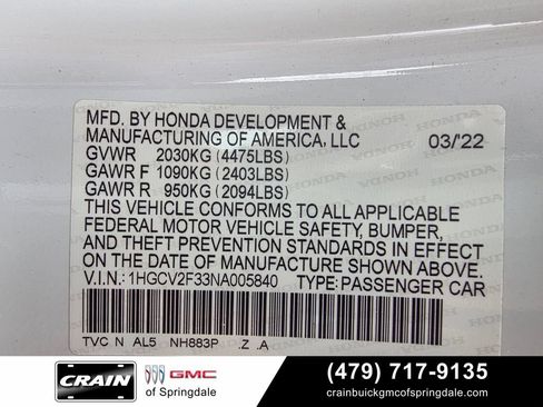 Used 2022 Honda Accord Sport image 30