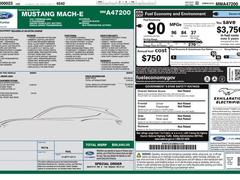 Used 2021 Ford Mustang Mach-E Premium image 3