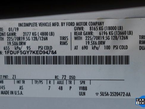 Used 2019 Ford F550 2WD Regular Cab Super Duty image 37