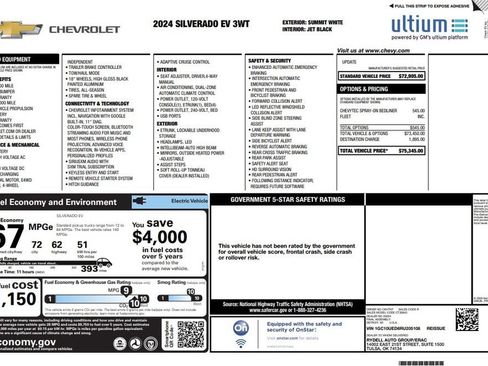 Used 2024 Chevrolet Silverado EV W/T AWD/4WD image 4