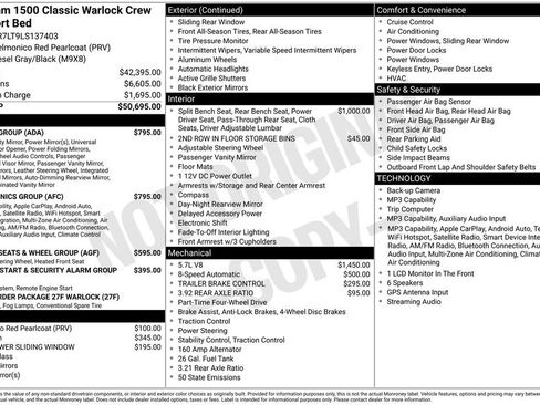 Used 2020 RAM 1500 Warlock w/ Electronics Group AWD/4WD image 41