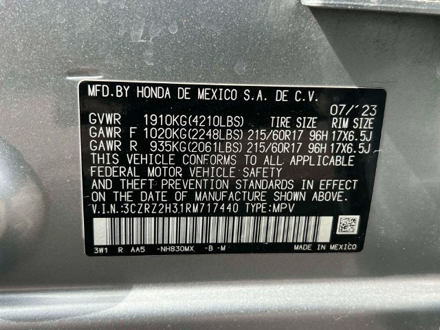 Used 2024 Honda HR-V LX image 32