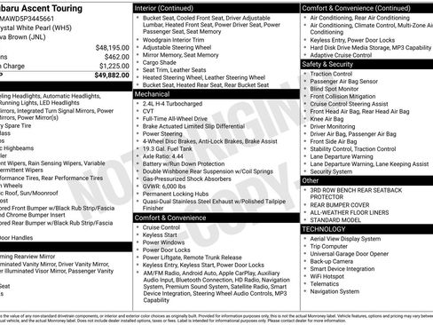 Certified 2023 Subaru Ascent Touring AWD/4WD image 18