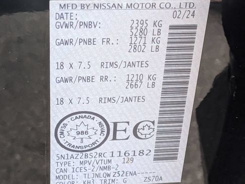 Certified 2024 Nissan Murano SV AWD/4WD image 31