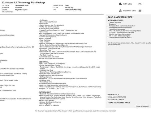 Used 2016 Acura ILX w/ Technology Plus Package image 11
