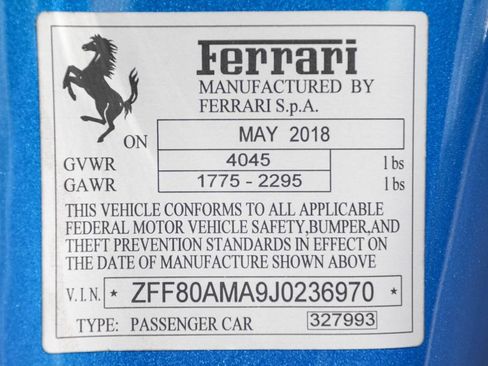 Certified 2018 Ferrari 488 Spider RWD image 51
