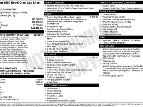 Used 2021 RAM 1500 Rebel w/ Rebel Level 2 Equipment Group image 9