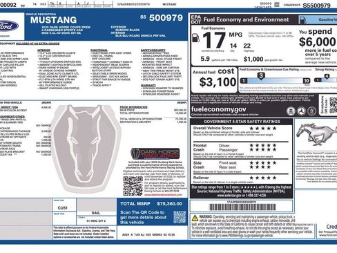 New 2025 Ford Mustang Dark Horse RWD image 29