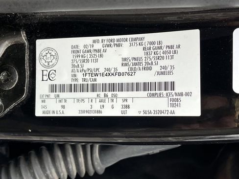 Used 2019 Ford F150 Platinum w/ Technology Package image 20